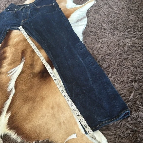 Gustin California Slim Selvedge Button FlyDenim Jeans Straight slim fit size 33